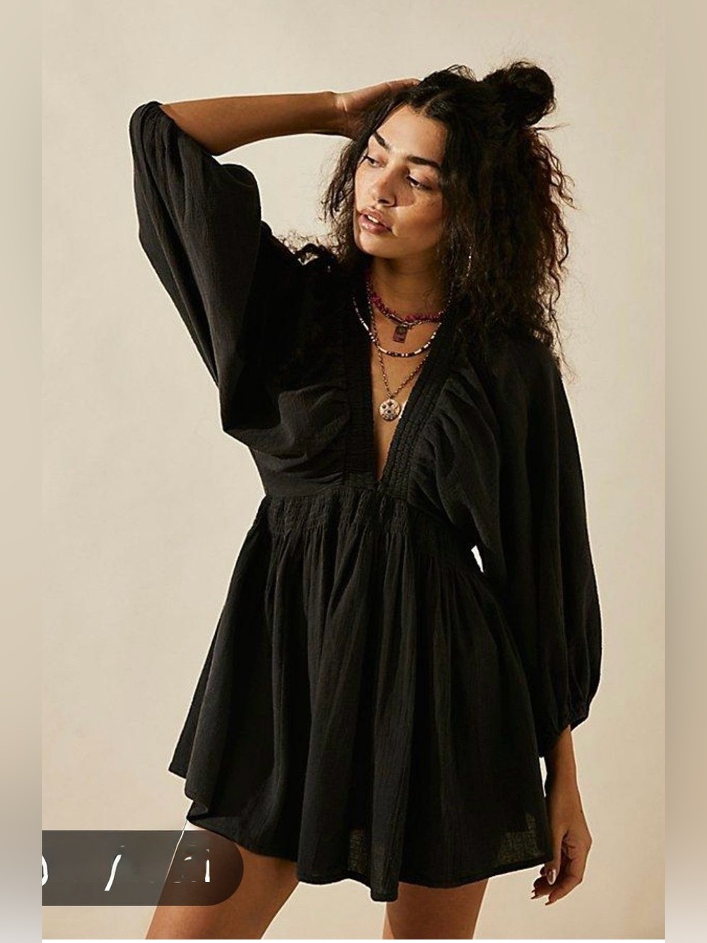Free people blue Portia mini dress